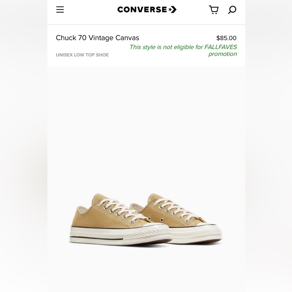 Converse Women’s Chuck Taylor All Star Canvas shoes Gold/Black/White size 10 EUC